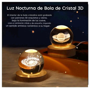 Lámpara Lunar 3D: Magia en Cristal